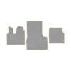 37-Коврики ворсовые MAN TGS -(АВС 3 коврика. МТ) (UPP-6 (Серый) кант Бежевый)