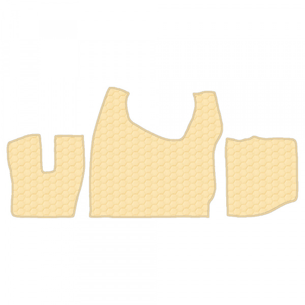 5.15 Коврики стёганные MERCEDES ACTROS MP4 1844 (узкая кабина с туннелем (шахтой) 