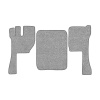 12-Коврики ворсовые VOLVO FH после 2009г -(АВС 3 коврика. МТ) (UPP-8 (Серый) кант Серый)