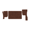 16-Коврики ворсовые VOLVO VNL-670 (американец) -(ABTC 3 коврика. АТ) (Фортуна (Коричневый) кант Коричневый)