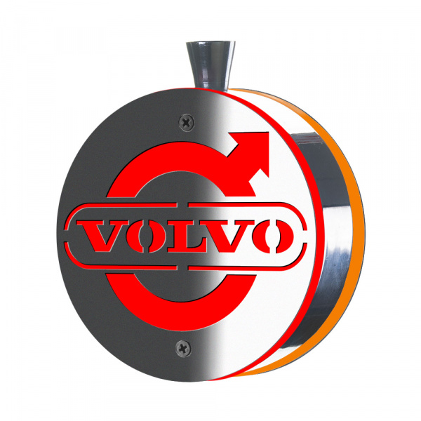 Фонарь под зеркало VOLVO (LED, нерж., комп. 2 шт)