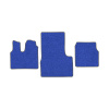 37-Коврики ворсовые MAN TGS -(АВС 3 коврика. МТ) (UPP-8 (Синий) кант Серый)