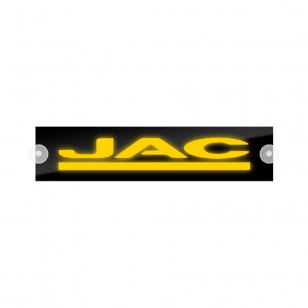 Табличка светодиодная 10x50 (желтая) на лобовое стекло (24v) (JAC)