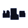 37-Коврики ворсовые MAN TGS -(АВС 3 коврика. МТ) (Карлайт (Синий) кант Синий)