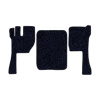 12-Коврики ворсовые VOLVO FH после 2009г -(АВС 3 коврика. МТ) (Карлайт (Синий) кант Серый)