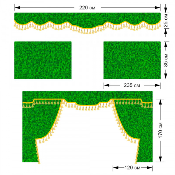 Комплект автоштор для VOLVO FH XL