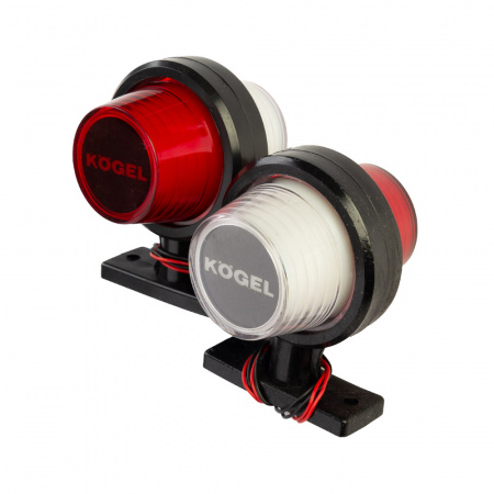 Фонарь габаритный MAXI Kogel (белый-красный) LED 24V