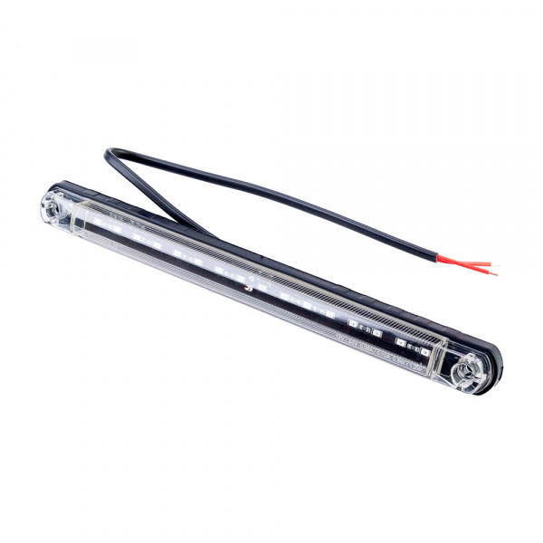 Фонарь габаритный "Полоска" Holland style LED прозрачный красный 12-24В