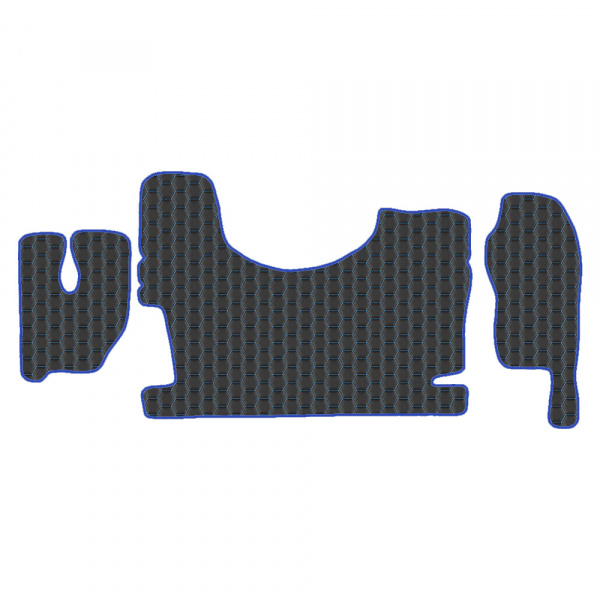 5.1 Коврики стёганные MERCEDES ACTROS MP-III, MP-II от 2004 (с туннелем и шахтой) 