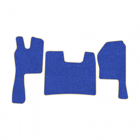 21-Коврики ворсовые SCANIA R  -(ABTC 3 коврика. АТ) (UPP-8 (Синий) кант Бежевый)