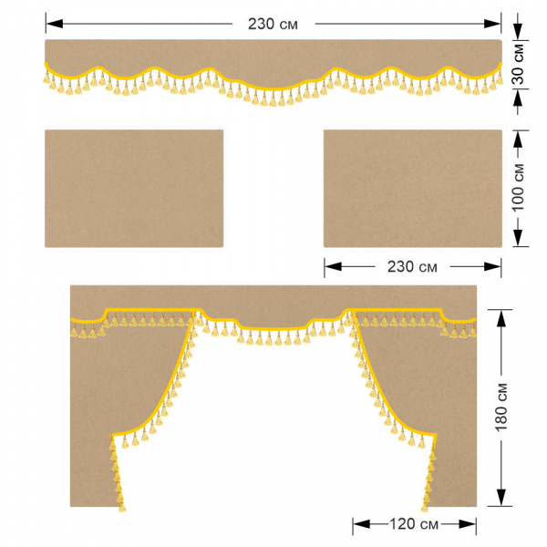 Комплект автоштор для MAN TGA XL