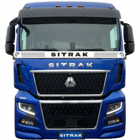 Защита лобового стекла для Sitrak C7H480 MAX (нерж. сталь, прямые углы)