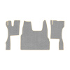 96-Коврики ворсовые SCANIA S  -(ABTC 3 коврика. АТ) (UPP-6 (Серый) кант Бежевый)