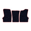 55-Коврики ворсовые ГАЗЕЛЬ -(АВС 3 коврика. МТ) (Карлайт (Синий) кант Красный)
