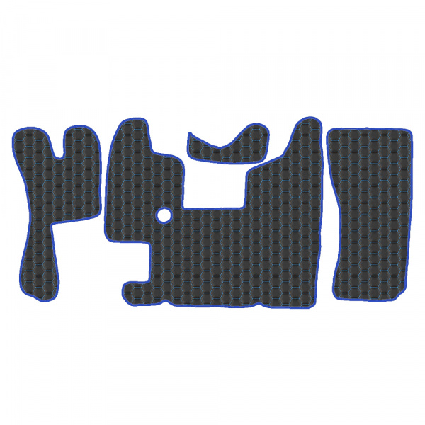 3.19 Коврики стёганные Scania 4 ser. L (МТ, 1 пневмо, 1 из стены) 