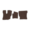 69-Коврики ворсовые HINO – 500 -(АВС 3 коврика. МТ) (UPP-8 (Коричневый) кант Серый)