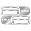 Накладки из нержавеющей стали на ручки дверей DAF 95-105 NKN-7