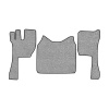 07-Коврики ворсовые VOLVO FH-13 до 2014г.в -(ABTC 3 коврика. АТ) (UPP-8 (Серый) кант Черный)
