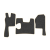 21-Коврики ворсовые SCANIA R  -(АВС 3 коврика. МТ) (UPP-8 (Графит) кант Бежевый)