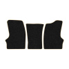 55-Коврики ворсовые ГАЗЕЛЬ -(АВС 3 коврика. МТ) (UPP-3 (Черный) кант Бежевый)