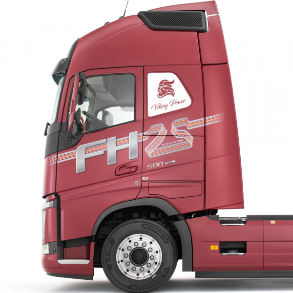 Накладки из нержавеющей стали (№4) на фальшокна VOLVO FH4 NKN-218