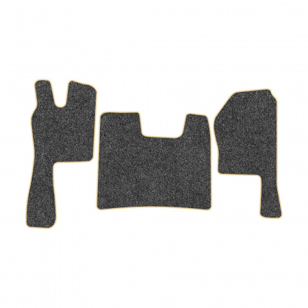 21-Коврики ворсовые SCANIA R  -(ABTC 3 коврика. АТ) (UPP-3 (Серый) кант Бежевый)