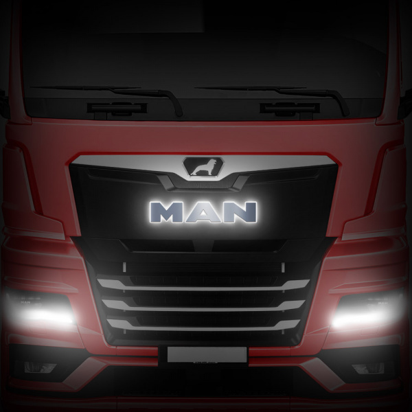 Светодиодные буквы-логотип для MAN TGX от 2008г.в. (650х120мм)