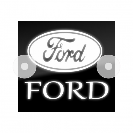 Табличка светодиодная 14*15 Лобовое (24v) (FORD белая)