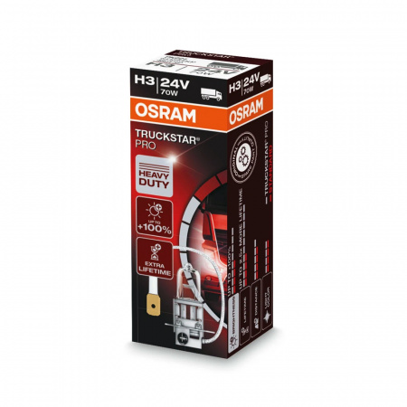 Автолампа Osram TruckStar Pro H3 24V 70W 2шт 64156TSP