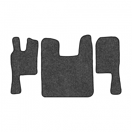 67-Коврики ворсовые SCANIA 124 (после 2010г) -(ABTC 3 коврика. АТ) (UPP-3 (Серый) кант Черный)