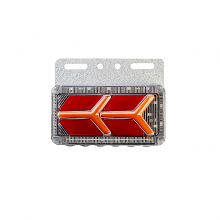 Фонарь габаритный красный №11 (LED, 24V, красный) с бегущим огнем