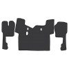 3.16 Коврики стёганные SCANIA 5 ser.P (МТ, 1 пневм., 1 табуретка)  (Классик Черный строчка Черная)