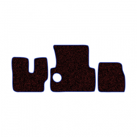 33-Коврики ворсовые MAN F-2000 Commandor -(АВС 3 коврика. МТ) (Карлайт (Красный) кант Синий)