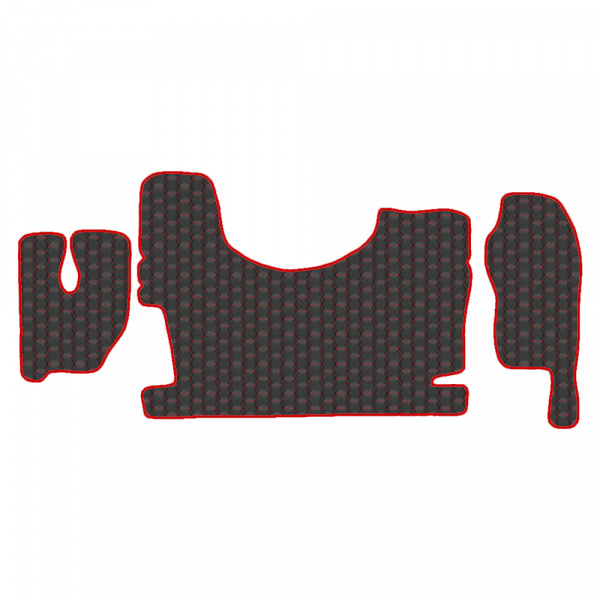 5.1 Коврики стёганные MERCEDES ACTROS MP-III, MP-II от 2004 (с туннелем и шахтой) 