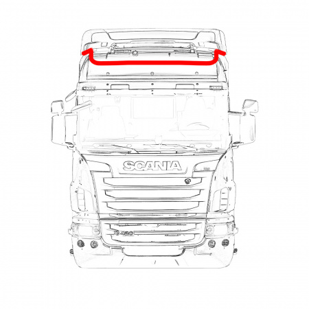 Дуга на крышу SCANIA во всю крышу (6 ПТФ)