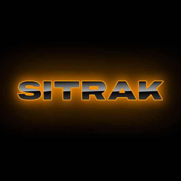 Светодиодные буквы-логотип (черный пластик) для SITRAK C7H (700х90мм)