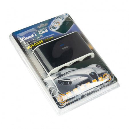 Разветвитель в прикуриватель № 012 3 устройства USB 1 порт