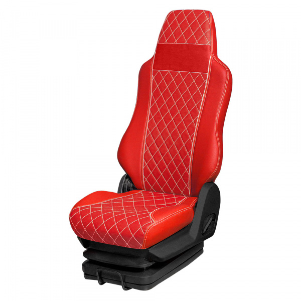 99 Чехлы Премиум VOLVO FH 4 от 2014 (1 ремень) 2 выс.сид.с рычагами откидывания спинки