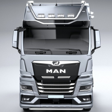 Накладки из нержавеющей стали на капот MAN TGX от 2021г.в. NKN-160