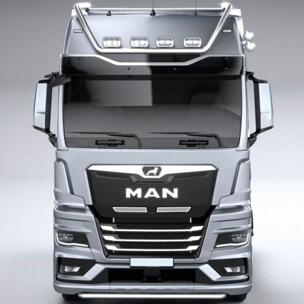 Накладки из нержавеющей стали на капот MAN TGX от 2021г.в. NKN-160