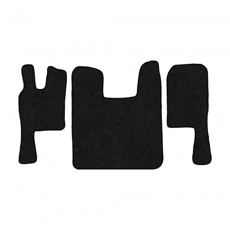 67-Коврики ворсовые SCANIA 124 (после 2010г) -(ABTC 3 коврика. АТ) (UPP-3 (Черный) кант Черный)