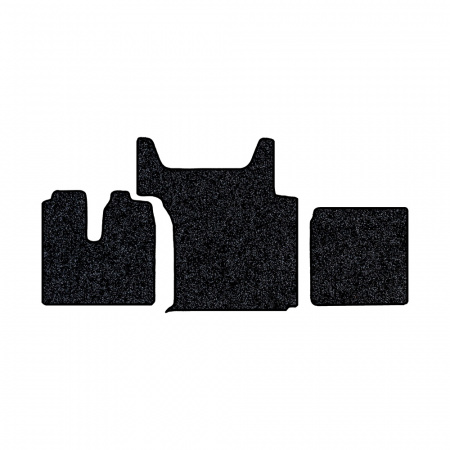 105/1 (хол-к)-Коврики ворсовые Sitrak G7/C7H -(АВС 3 коврика. МТ) (Карлайт (Серый) кант Черный)