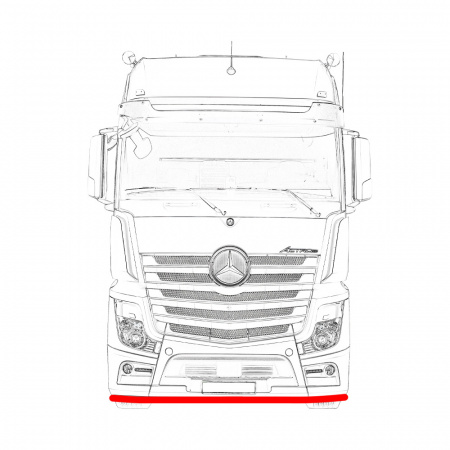 Защитная дуга (юбка) бампера Mercedes MP4 MB005