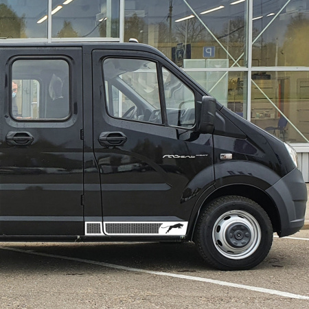 Накладки из нержавеющей стали №2 на двери GZ Nехт NKN-126