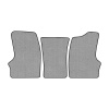 55-Коврики ворсовые ГАЗЕЛЬ -(АВС 3 коврика. МТ) (UPP-6 (Серый) кант Черный)