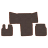 4.1 Коврики стёганные MAN TGL TGM TGS TGA от 2000 (МТ, узкая кабина)  (Классик Коричневый)