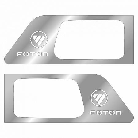 134 Накладки нержавеющая сталь на ручки дверей FOTON AUMAN (460)