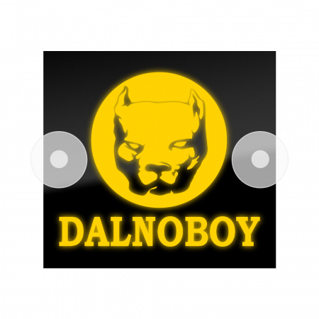Табличка светодиодная 14x15 (желтая) на лобовое стекло (12v) (DALNOBOY)