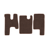 38-Коврики ворсовые MAZ EURO (Простор) -(АВС 3 коврика. МТ) (UPP-8 (Коричневый) кант Коричневый)