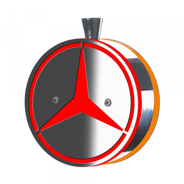 Фонарь под зеркало Mercedes (LED, нерж., комп. 2 шт)